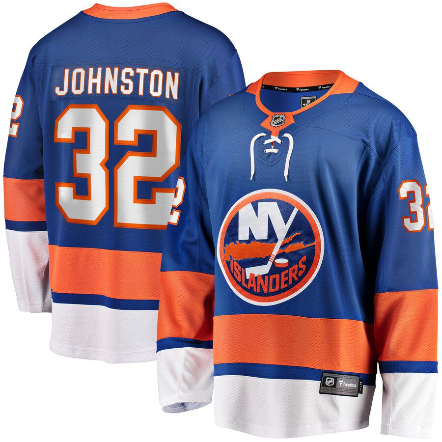 Men New York Islanders #32 Ross Johnston Fanatics Branded Royal Home Breakaway Player NHL Jersey
